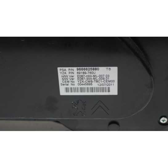 Licznik zegary Peugeot 5008 3008 9666625880 UK