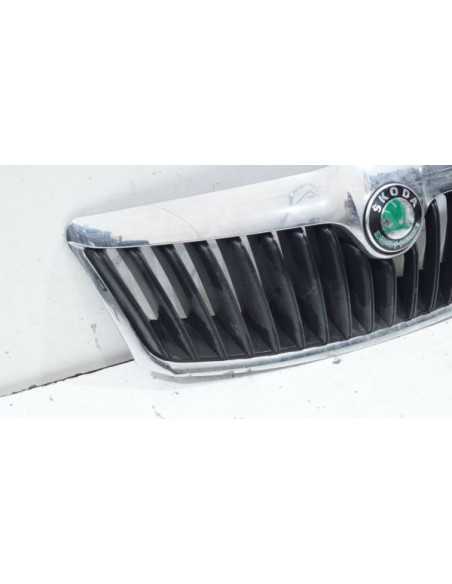Atrapa Grill chrom zderzaka Skoda OCTAVIA II LIFT