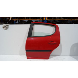 Drzwi tylne lewe Peugeot 207 czerwone
