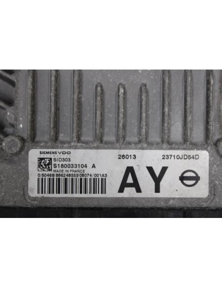 Komputer sterownik ECU S180033104A Nissan QASHQAI