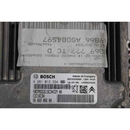 Komputer sterownik ECU 0281013334 Citroen C4