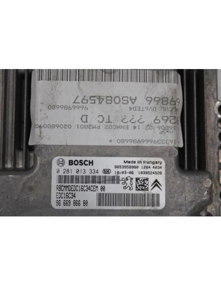Komputer sterownik ECU 0281013334 Citroen C4