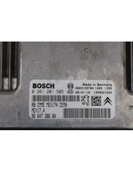 Komputer sterownik ECU 0261201505 Citroen C3