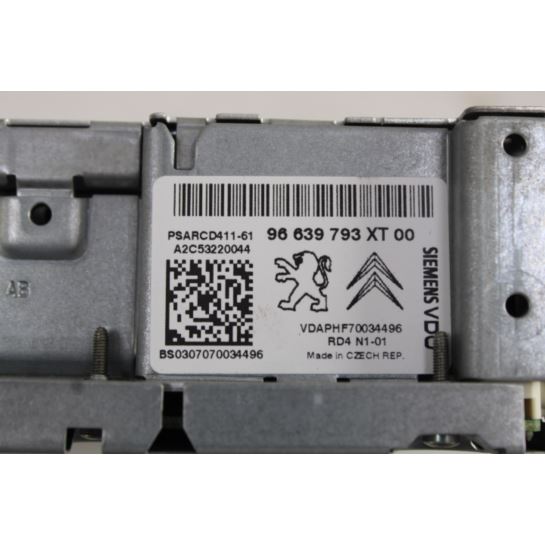 Radio CD 96639793XT00 Peugeot 207 2008