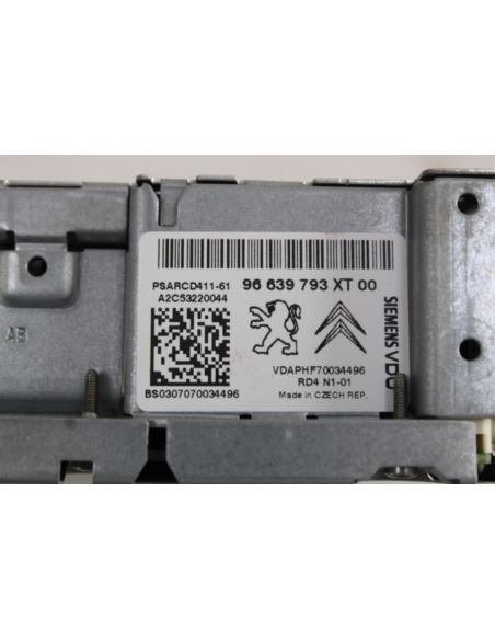Radio CD 96639793XT00 Peugeot 207 2008