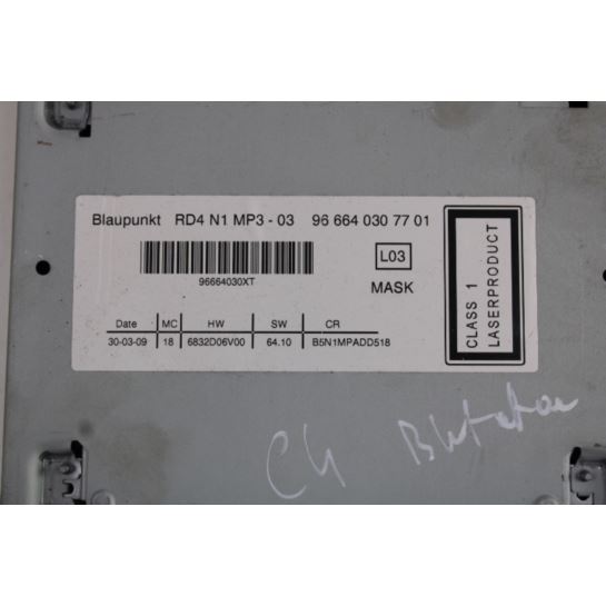 Radio CD 966640307701 Citroen.C3