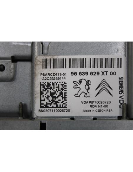 Radio CD 96639629XT00 Citroen C4 Picasso