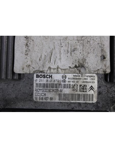 Komputer sterownik ECU 0281013872 Peugeot Citroen