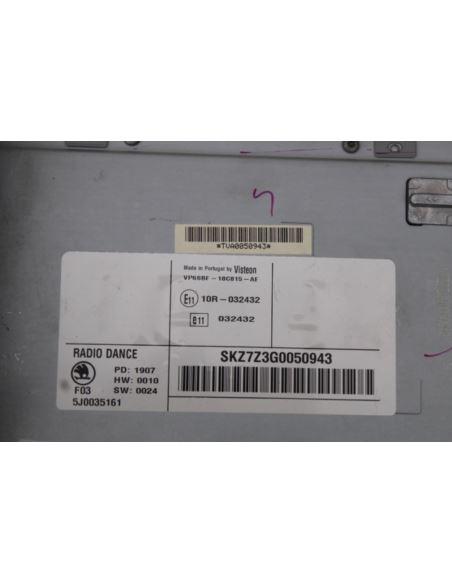 Radio CD Skoda FABIA II ROOMSTER 5J0035161