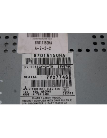Radio CD 8701A150HA Mitsubishi Colt 8701A150HA