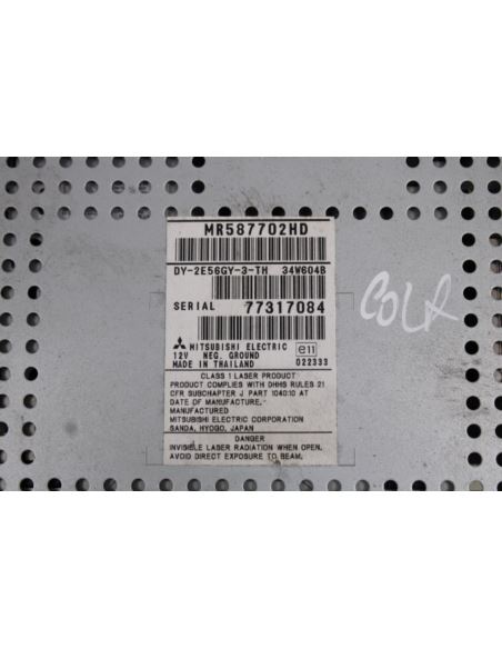 Radio CD MR587702HB Mitsubishi Colt