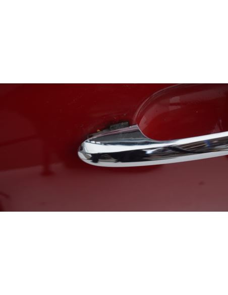 Drzwi lewe szyba klamka Fiat 500 3D 07- czerwone