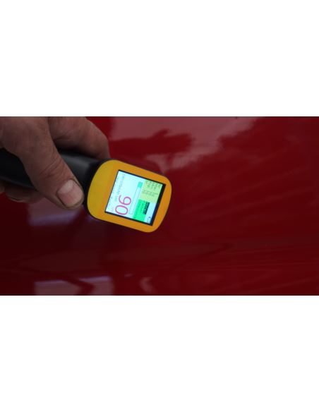 Drzwi lewe szyba klamka Fiat 500 3D 07- czerwone