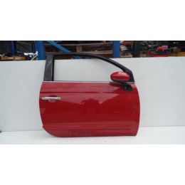 Drzwi prawe szyba klamka Fiat 500 3D 07- czerwone