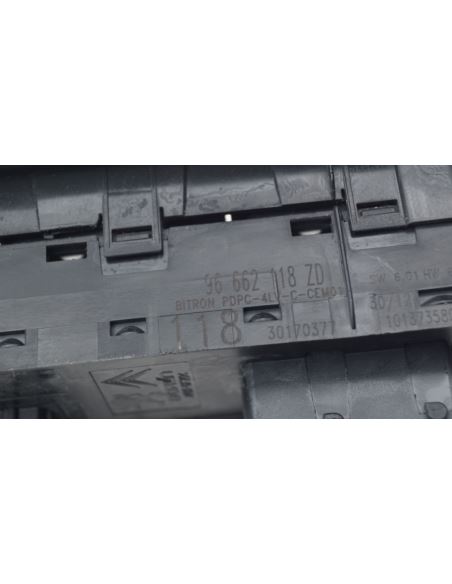 Panel przełączniki szyb Peugeot Citroen 96662118ZD