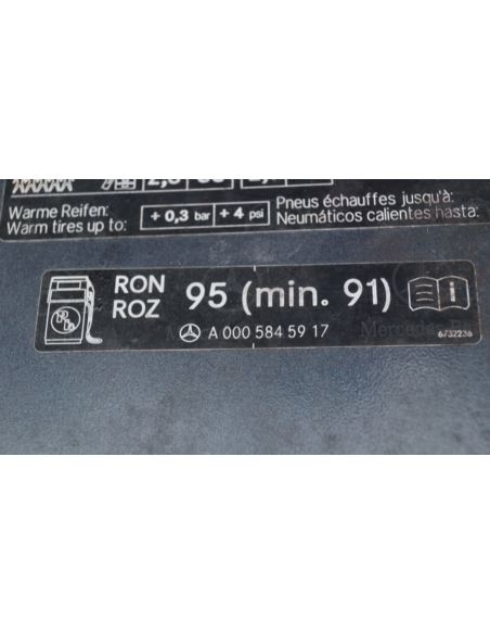 Klapka wlewu paliwa Mercedes CL203 W203 A203584123