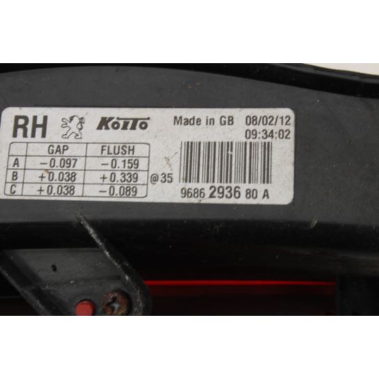 Lampa tylna prawa Peugeot 508 9686293680A