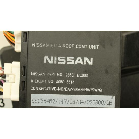 Moduł dachu Nissan Micra K12 CC 285C1BC000