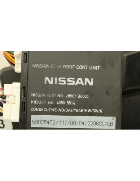 Moduł dachu Nissan Micra K12 CC 285C1BC000