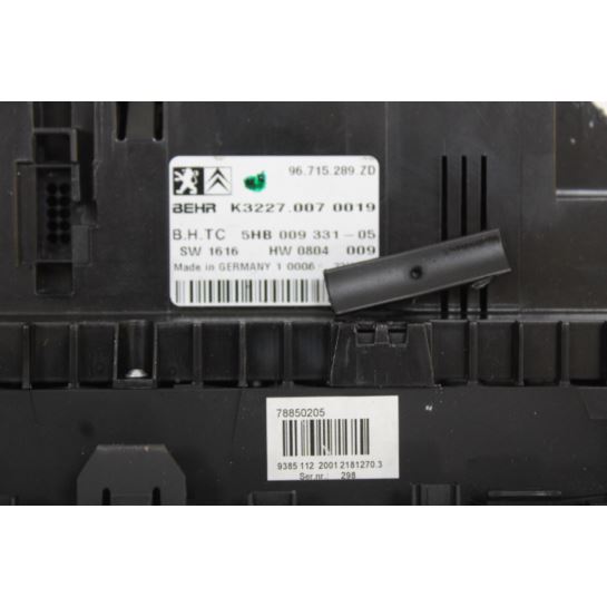 Panel klimatyzacji Citroen C5