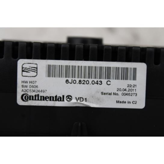 Panel klimatyzacji nawiewu Seat IBIZA 6J