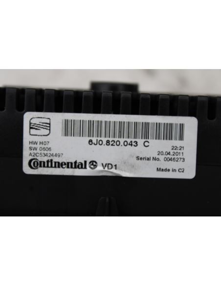 Panel klimatyzacji nawiewu Seat IBIZA 6J