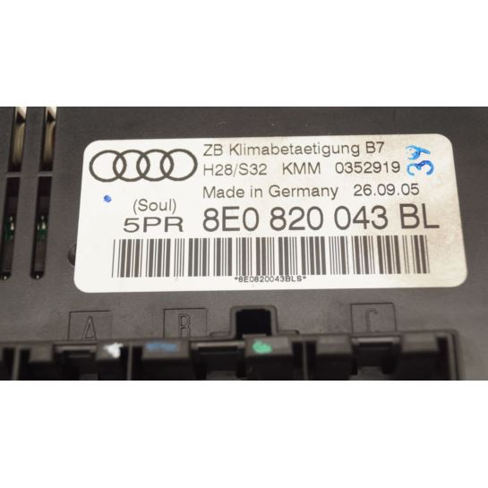 Panel nawiewu klimatyzacji Audi A4 B7 8E0820043BL