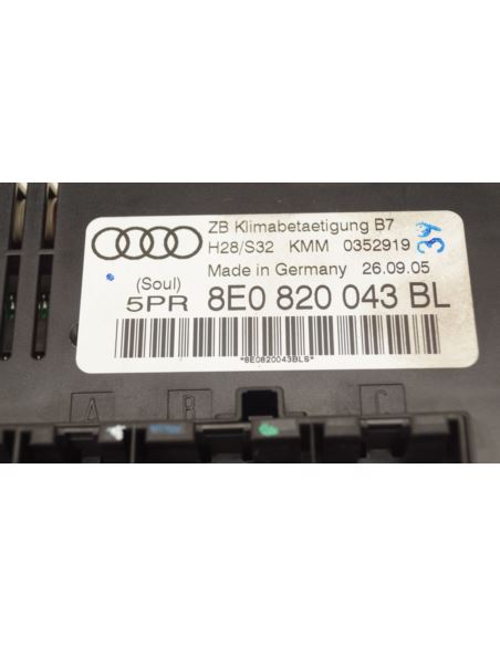 Panel nawiewu klimatyzacji Audi A4 B7 8E0820043BL