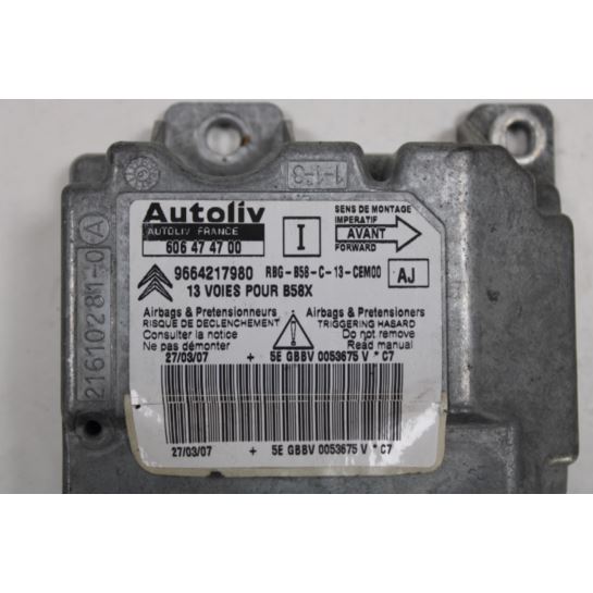 Sterownik airbag 606474700 Citroen C4 Picasso