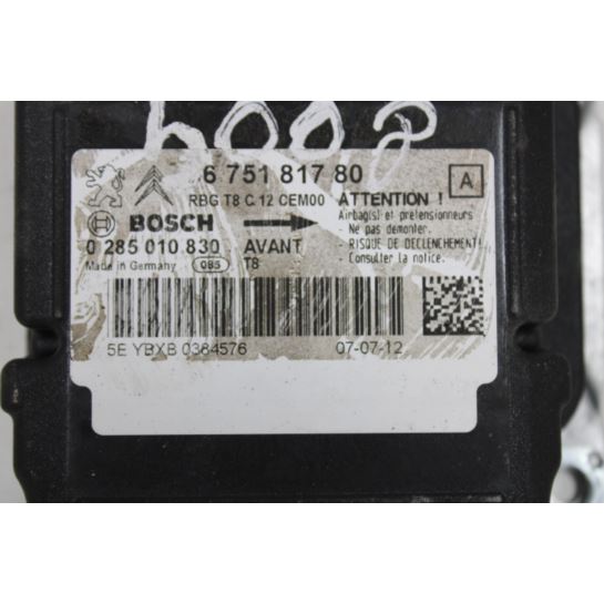 Sterownik airbag 0285010830 Peugeot 5008