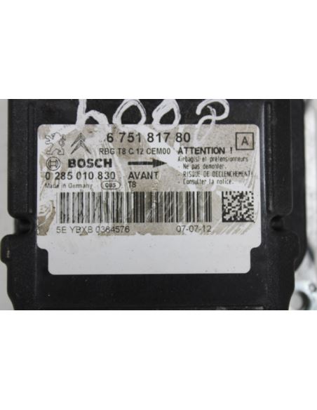Sterownik airbag 0285010830 Peugeot 5008