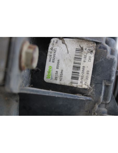 Halogen prawy ramka Nissan QASHQAI