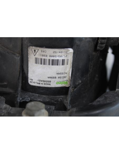 Halogen prawy ramka Nissan QASHQAI