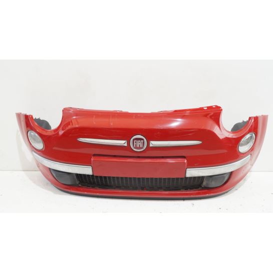 Zderzak przedni kompletny Fiat 500 czerwony