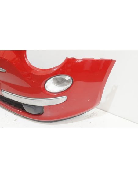 Zderzak przedni kompletny Fiat 500 czerwony