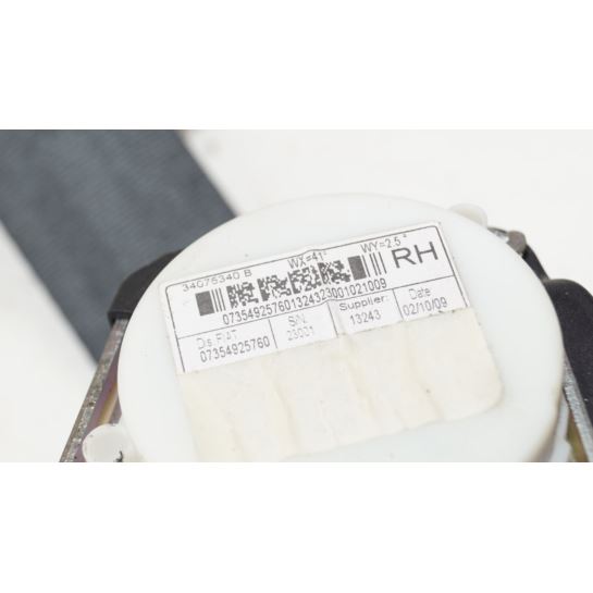 Pas bezpieczeństwa prawy przód Fiat 500 34075340B