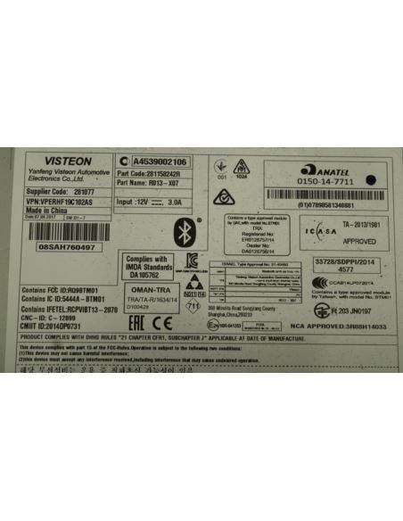 Radio SMART FOURFOR 453 A4539002106