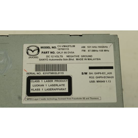 Radio CD nawigacja Mazda 6 GJ CV-VM42F5JM