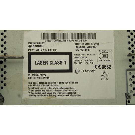 Radio nawigacja Nissan JUKE 7612033033