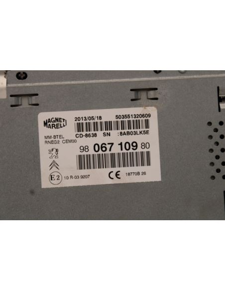 Radio nawigacja Citroen Peugeot 508 9806710980