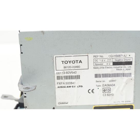 Radio CD nawigacja Toyota AVENSIS T27 86120-20A80