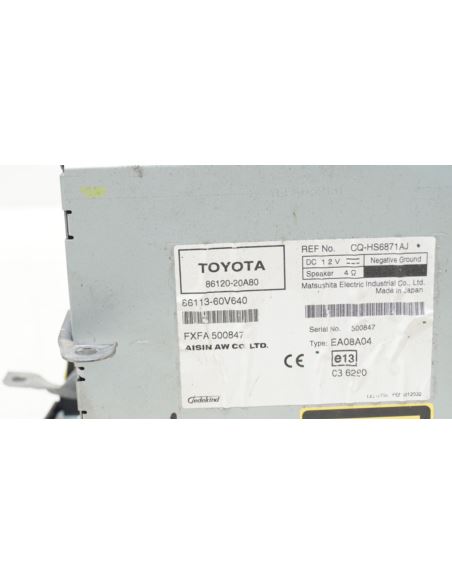 Radio CD nawigacja Toyota AVENSIS T27 86120-20A80