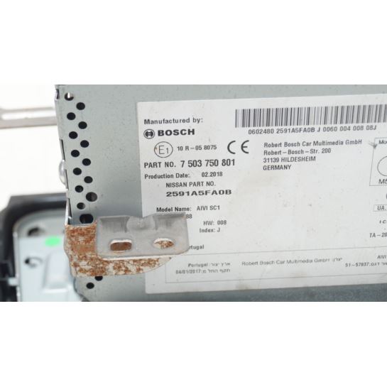 Radio CD nawigacja Nissan MICRA K14 2591A5FA0B