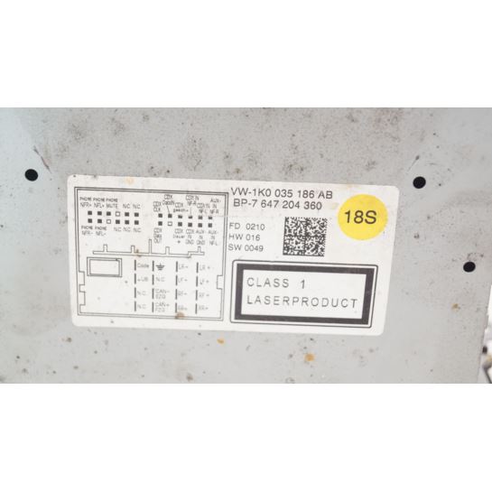 Radio CD VW GOLF V CADDY III TOURAN PASSAT