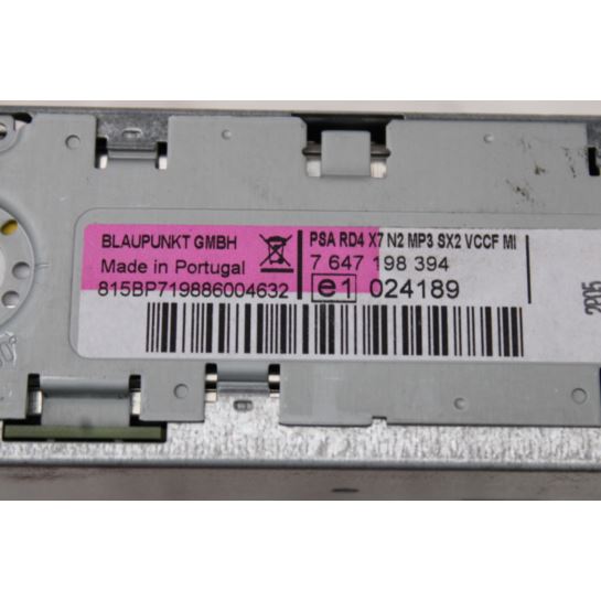 Radio CD MP3 Citroen C5 7647198394