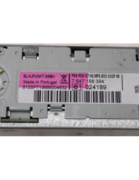 Radio CD MP3 Citroen C5 7647198394