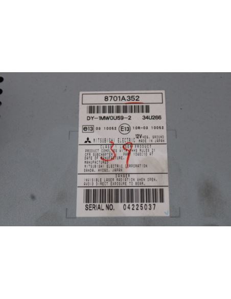 Radio CD Mitsubishi LANCER VIII 8701A352