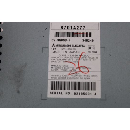 Radio CD Mitsubishi LANCER VIII 8701A277