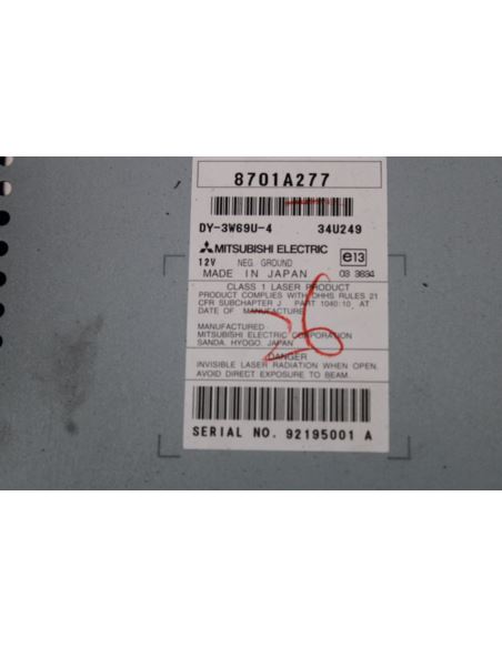 Radio CD Mitsubishi LANCER VIII 8701A277