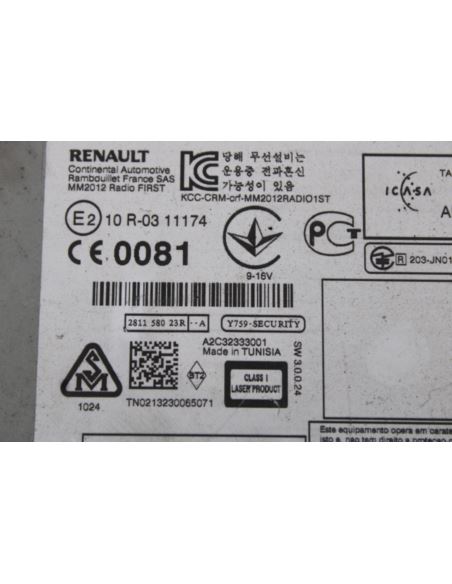 Radio MP3 Bluetooth Renault Megane III 281158023R